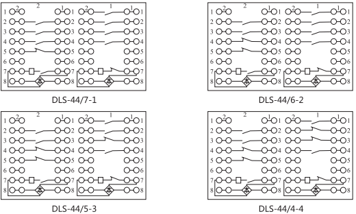 DLS-41/10-2雙位置繼電器內(nèi)部連接線圖片3